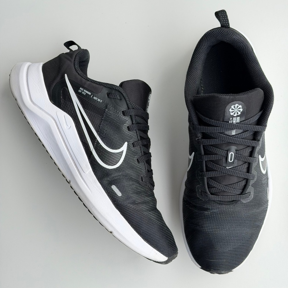 Nike Downshifter 12 Mens 9 Black Road Running Shoes Athletic Training Casual‎